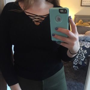 Front Strappy Sweater